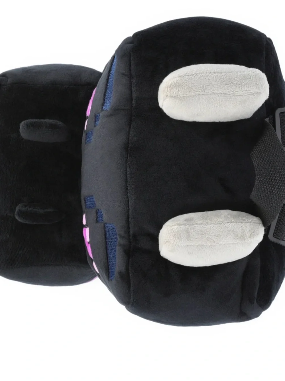 Black and Pink Plush Kids Backpack - Pixel Dragon Design